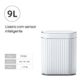 Lixeira Inteligente com Sensor Automático - Numa Decor