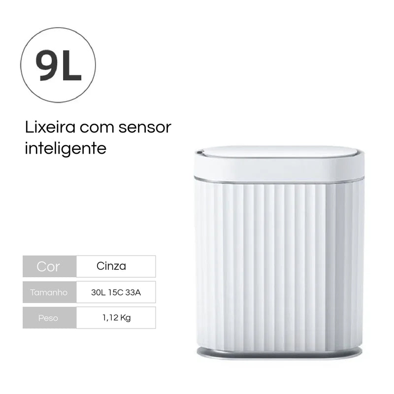 Lixeira Inteligente com Sensor Automático - Numa Decor