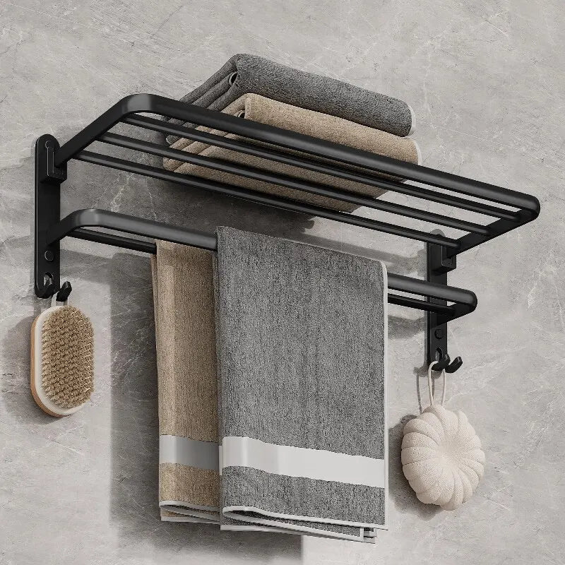 Suporte de Toalha de Parede 50CM — Dobrável e Moderno - Numa Decor