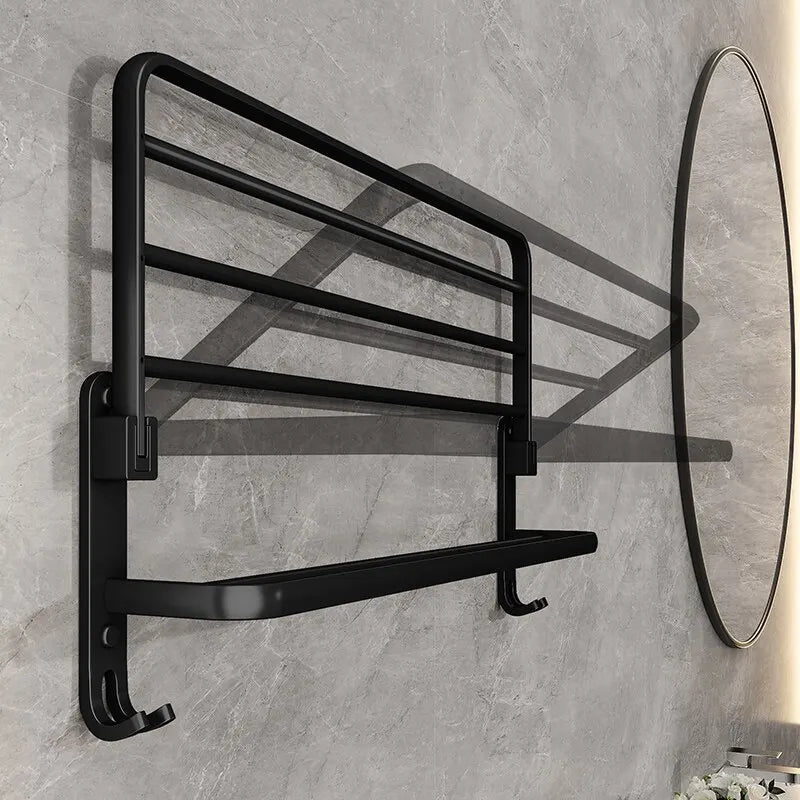Suporte de Toalha de Parede 50CM — Dobrável e Moderno - Numa Decor