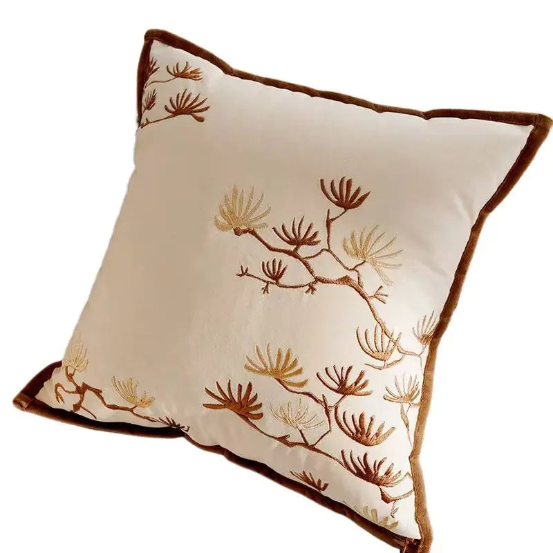 Capa de almofada nórdica vintage marrom 45x45 cm - Numa Decor