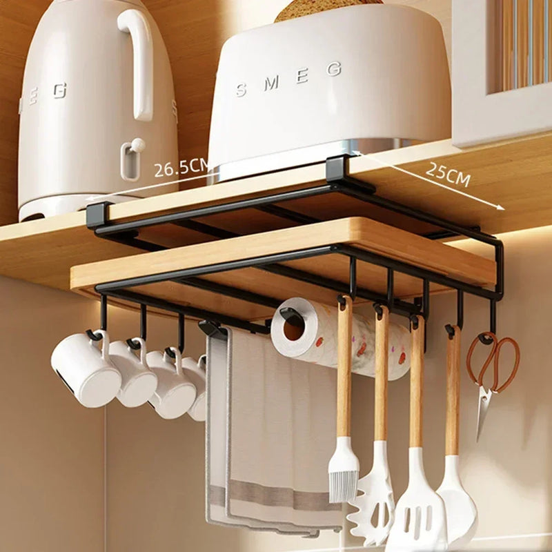 Organizador Suspenso — Ganchos, Toalhas e Tampas de Panela - Numa Decor