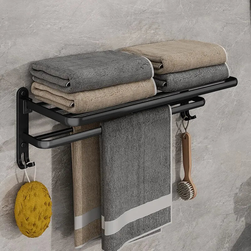Suporte de Toalha de Parede 50CM — Dobrável e Moderno - Numa Decor
