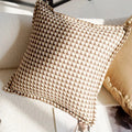 Capa de almofada nórdica vintage marrom 45x45 cm - Numa Decor